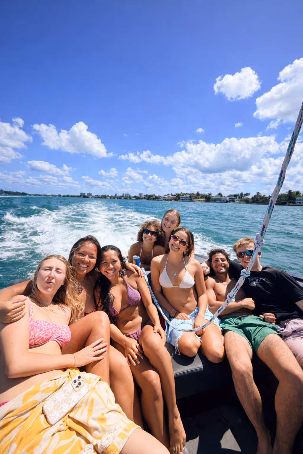 Friends on a boat day